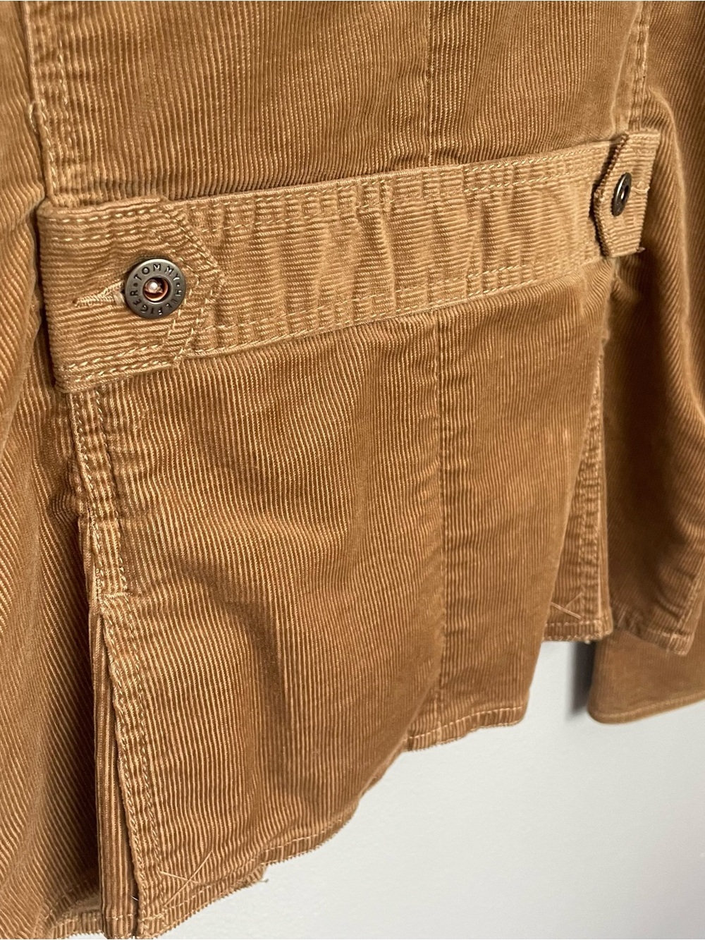 Tommy Hilfiger Stretch Corduroy Blazer Jacket Camel Brown Utility XL - Picture 9 of 10